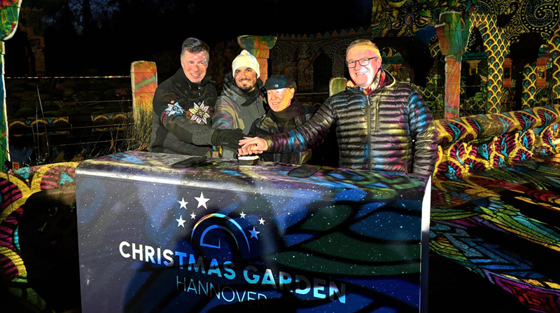 Feierliche Eröffnung der 5. Saison des Christmas Garden Hannover im Erlebnis-Zoo