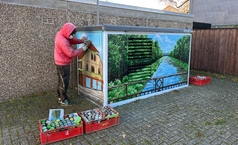 EVS und Avacon gestalten Trafo-Station in Bolzum mit lokalen Akzenten