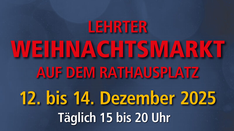 Lehrter Weihnachtsmarkt auf dem Rathausplatz
