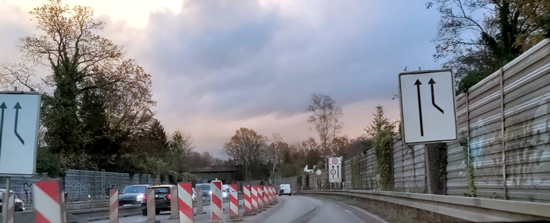 B 65/Südschnellweg: Hildesheimer Straße stadteinwärts drei Nächte gesperrt