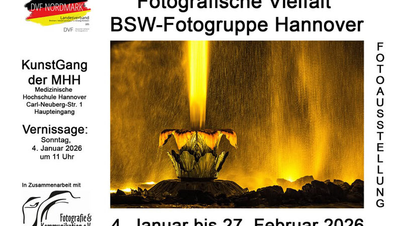 Fotoausstellung „Fotografische Vielfalt“ im KunstGang der MHH mit Vernissage