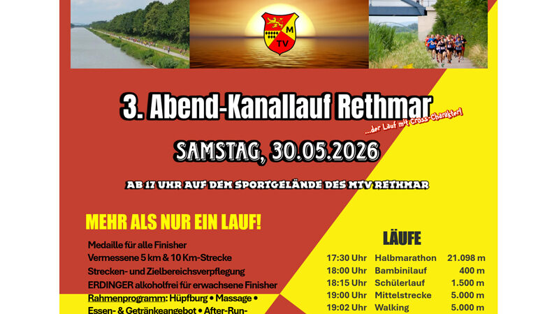 3. Abend-Kanallauf Rethmar – sensationeller Lauf mit Cross-Charakter