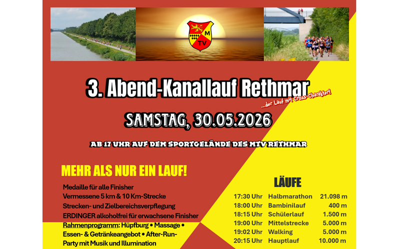 3. Abend-Kanallauf Rethmar – sensationeller Lauf mit Cross-Charakter