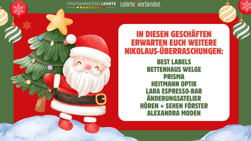 Lehrte verbindet: Nikolausaktion am 6. Dezember 