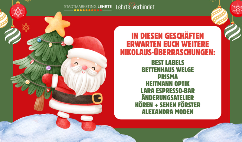 Lehrte verbindet: Nikolausaktion am 6. Dezember