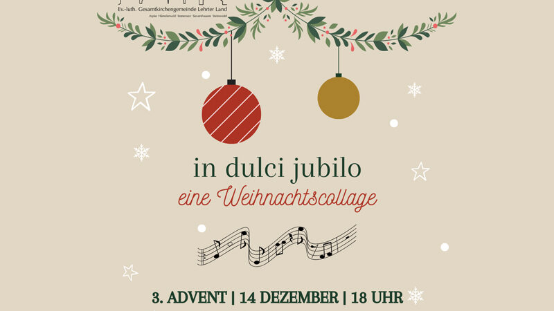In Dulci Jubilo: Adventskonzert in der St. Petri-Kirche in Steinwedel