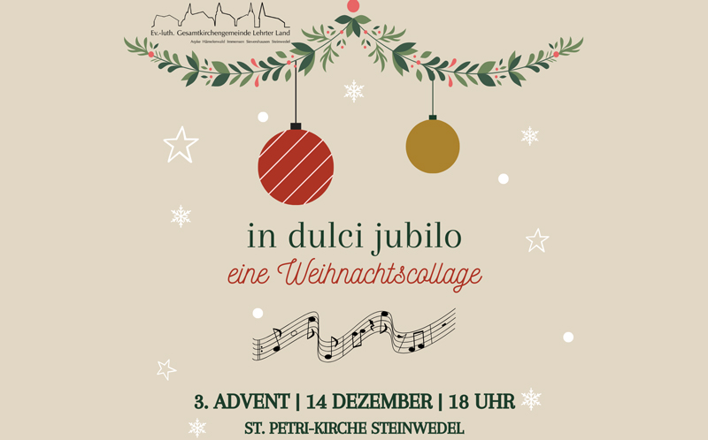 In Dulci Jubilo: Adventskonzert in der St. Petri-Kirche in Steinwedel
