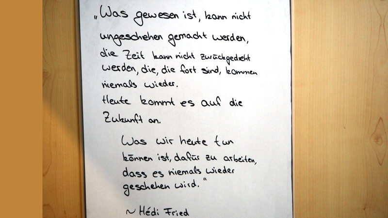 KGS eröffnet Ausstellung zum Auschwitz-Gedenktag