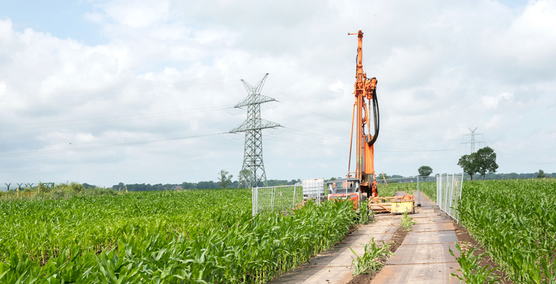 Baugrunduntersuchungen für die 380 kV-Leitung zwischen Ahlten und Mehrum starten