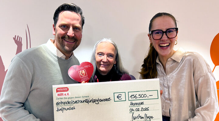 Antenne Niedersachsen sammelt 156.500 Euro für Kleine Herzen Hannover
