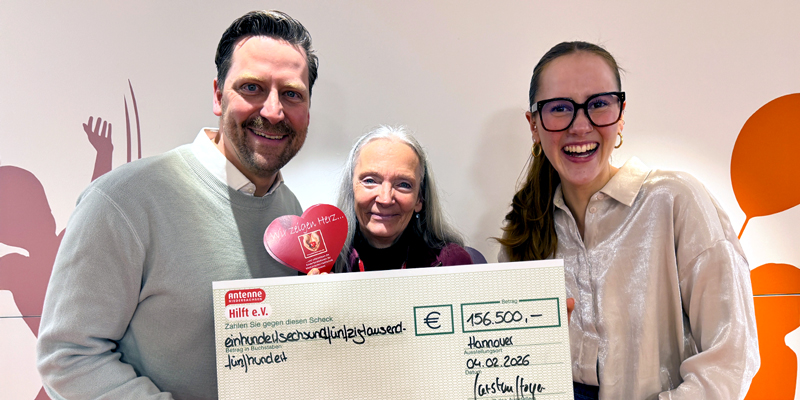 Antenne Niedersachsen sammelt 156.500 Euro für Kleine Herzen Hannover