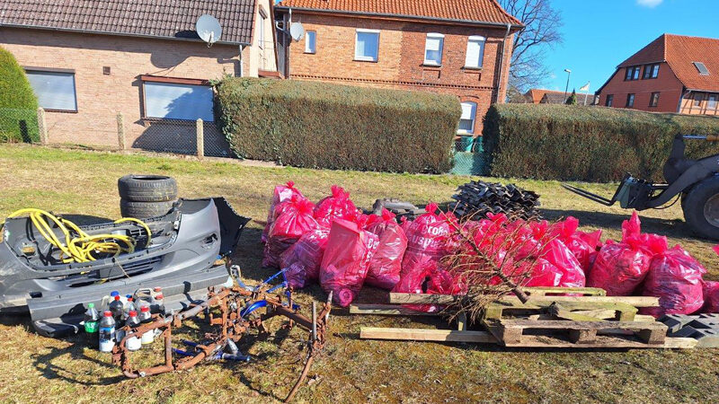 Bilmer säubern die Natur vom Unrat