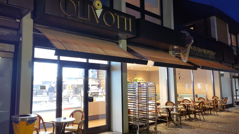 Das Eiscafé Olivotti ist wieder geöffnet