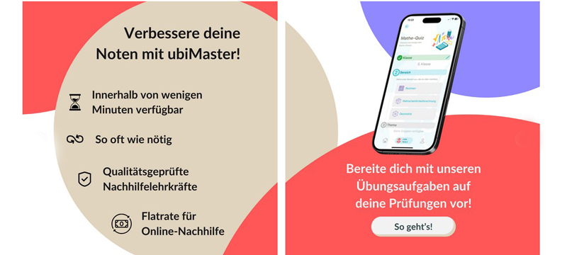 Volksbank unterstützt Schüler mit kostenfreier digitaler Lernhilfe ubimaster