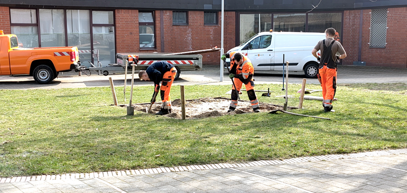 Veränderungen vor dem Sehnder Rathaus: Schach „matt“