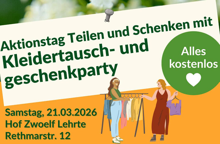 Kleidertausch- und -Geschenkparty in Lehrte: Teilen statt Wegwerfen