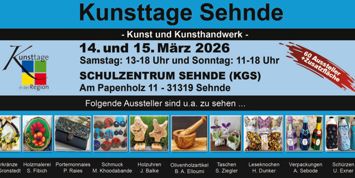Sehnder Kunsttage öffnen wieder im März