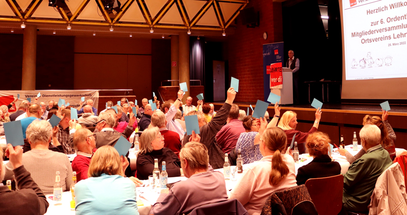 Mitgliederversammlung des ver.di Ortsvereins Lehrte/Sehnde