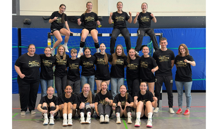 Die weibliche A-Jugend des TVE Sehnde wird Meister ohne Punktverlust