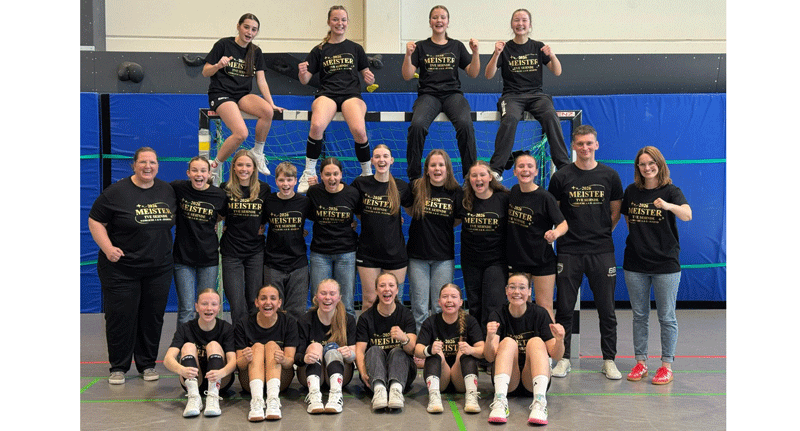 Die weibliche A-Jugend des TVE Sehnde wird Meister ohne Punktverlust