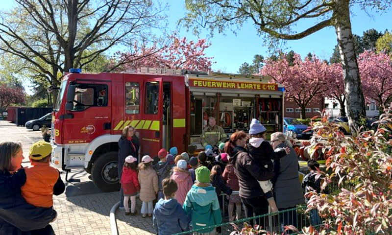 Erfolgreiche Brandschutzübung in der Kita Hohnhorstweg