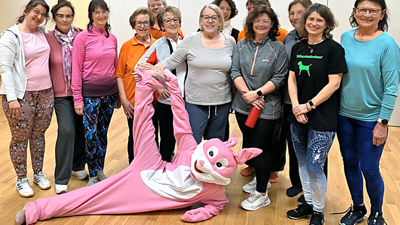 Pinke Überraschung beim Ostersport in Wassel 