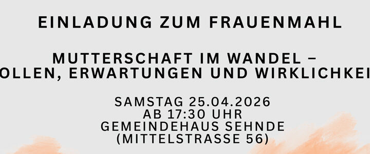 Einladung zum Frauenmahl in Sehnde