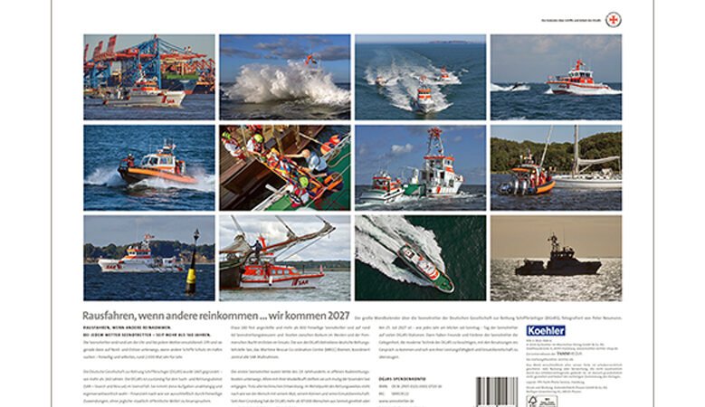Seenotretter im Großformat: Kalender „…wir kommen 2027“ erschienen