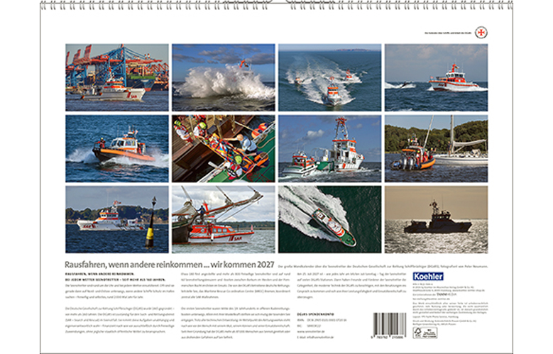 Seenotretter im Großformat: Kalender „…wir kommen 2027“ erschienen