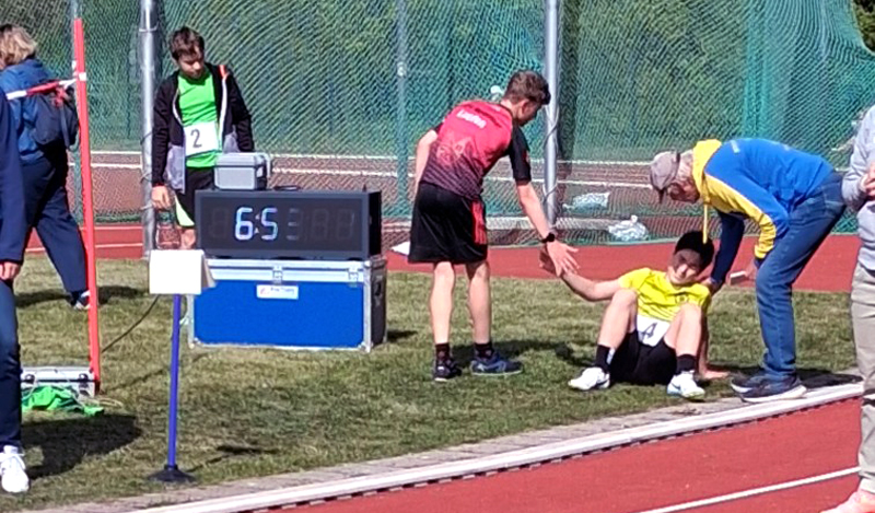 Janko Schenk vom MTV Rethmar mit herausragender Spitzenzeit in Burgdorf