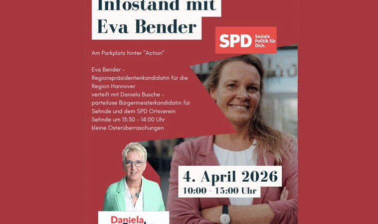 SPD Info-Stand in Sehnde mit Bender & Busche