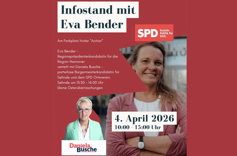 SPD Info-Stand in Sehnde mit Bender & Busche