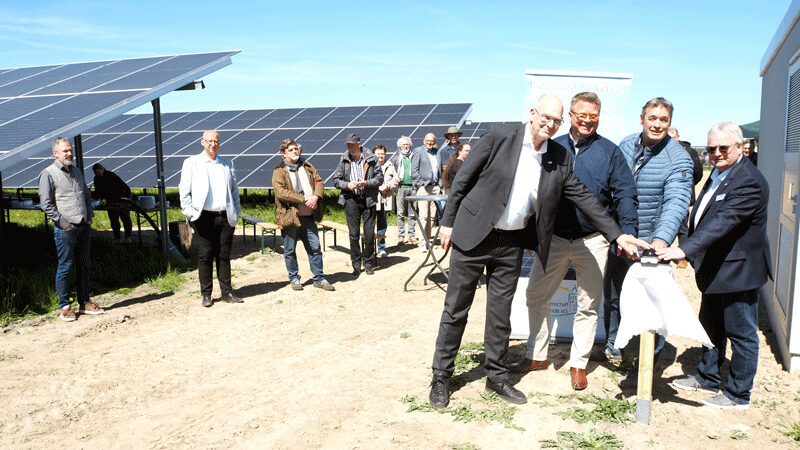 Photovoltaikfeld der Energiegenossenschaft in Sehnde in Betrieb genommen