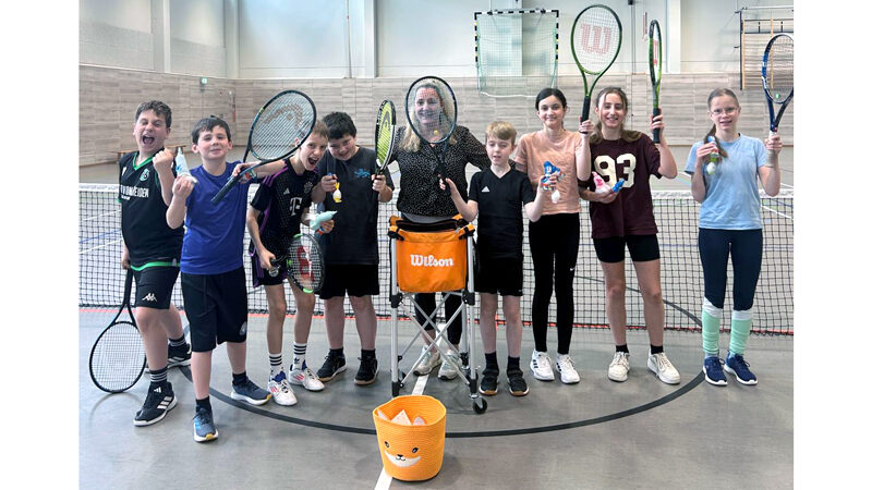 Tennis-Ostercamp des TVE Sehnde: neben Spiel auch Spaß