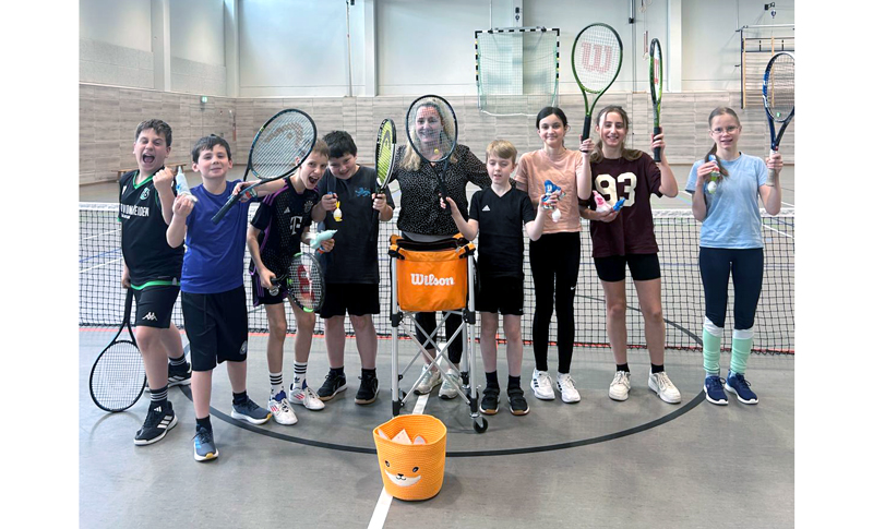 Tennis-Ostercamp des TVE Sehnde: neben Spiel auch Spaß