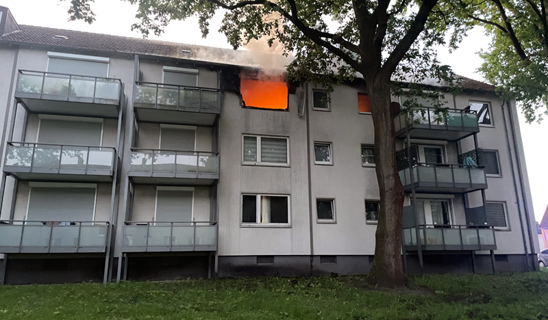 Wohnung in Lehrte brennt komplett aus