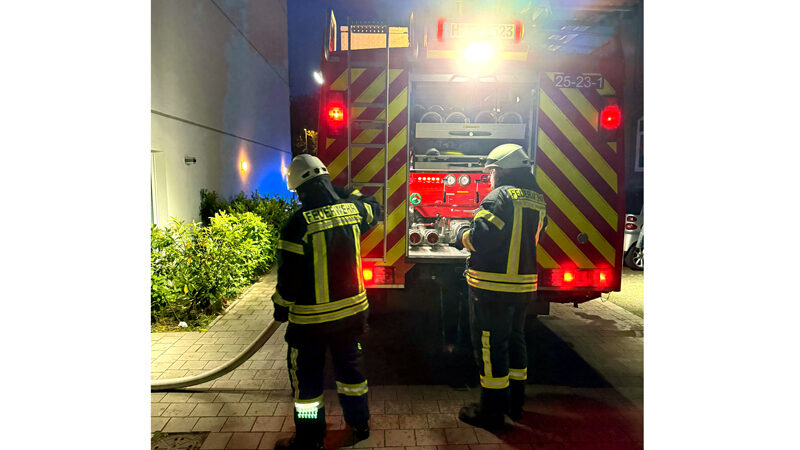 Waschmaschinenbrand in Sehnder Mehrfamilienhaus – ein Verletzter