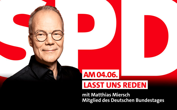 Matthias Miersch lädt zum Dialogabend „Lasst uns reden“ nach Laatzen ein