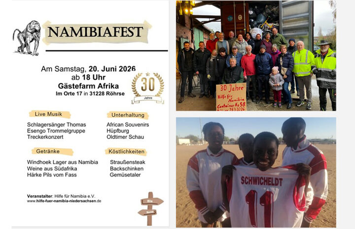 Namibia Fest 2026: 30 Jahre Hilfe für Namibia – Gemeinsam Hoffnung schenken