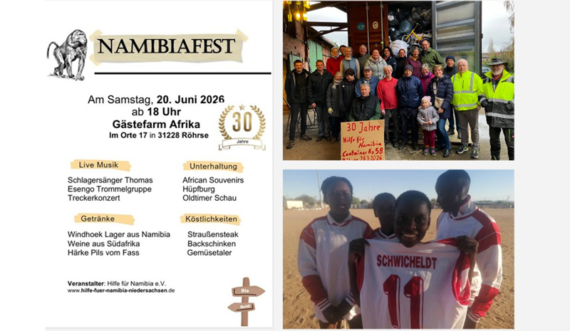 Namibia Fest 2026: 30 Jahre Hilfe für Namibia – Gemeinsam Hoffnung schenken