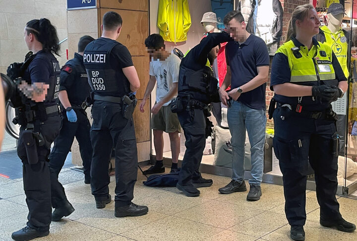 Bundespolizei in Hannover im Schwerpunkteinsatz am Hauptbahnhof Hannover