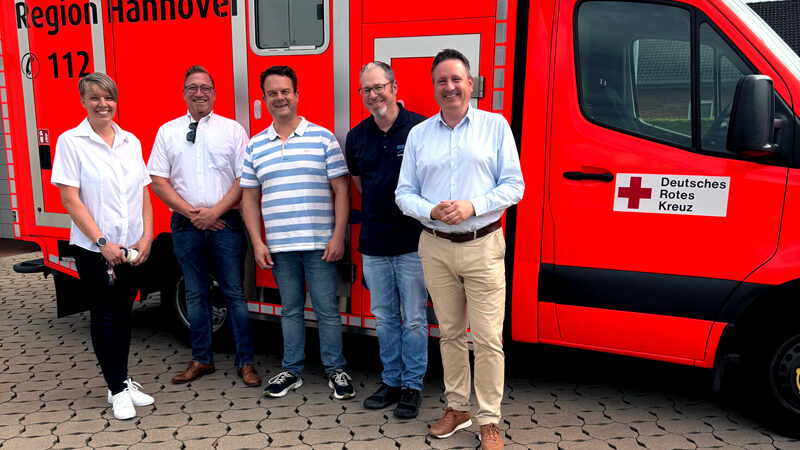 Sehnder Grüne besuchen DRK-Rettungswache in Sehnde