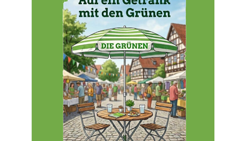 Auf ein Getränk mit den Grünen beim Dorfflohmarkt Wehmingen