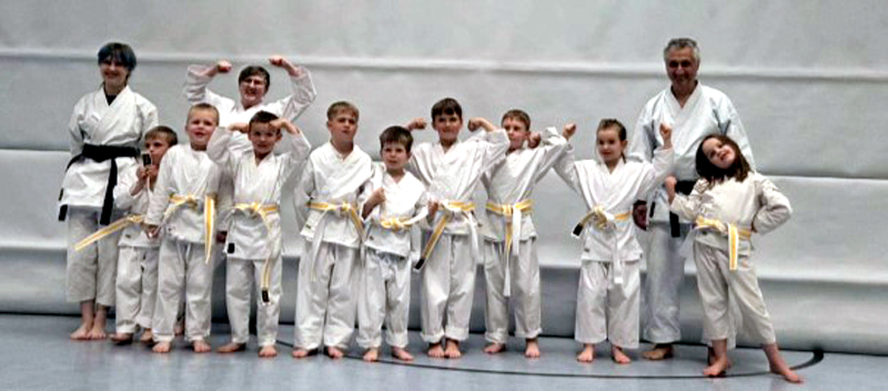 Erste Gürtelprüfung der Jüngsten ab 4 Jahre-Karate Dojo Lehrte