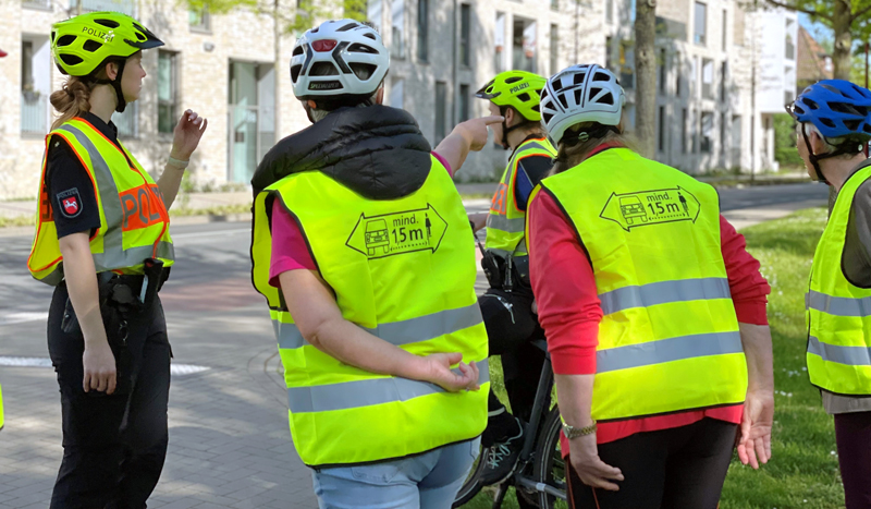 Sicherheit erfahren – Themenradtour für Personen 60+ mit der Polizei in Lehrte