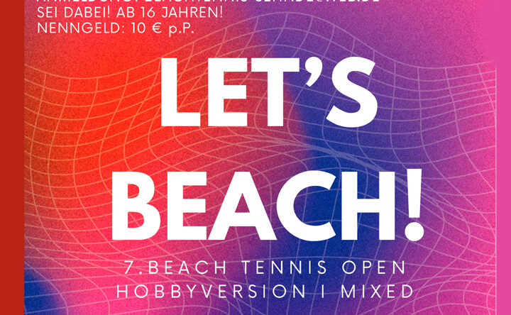 Beach Tennis Turnier mit Grillen beim TVE Sehnde Tennis