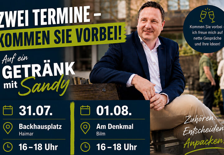Bürgermeisterkandidat Sandy Steve Choitz zu Bürgergesprächen in Haimar und Bilm