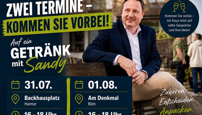 Bürgermeisterkandidat Sandy Steve Choitz zu Bürgergesprächen in Haimar und Bilm