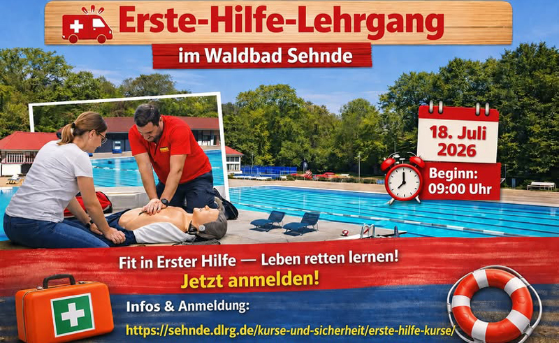 Erste Hilfe Lehrgang in Sehnde angeboten