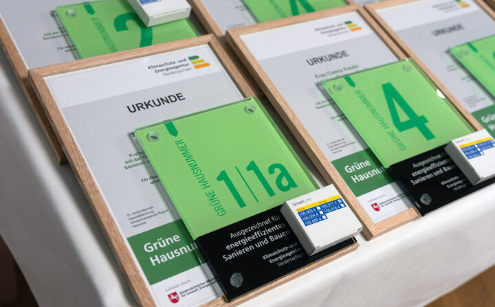 Grüne Hausnummer für energieeffiziente Gebäude – Bewerbungsphase startet